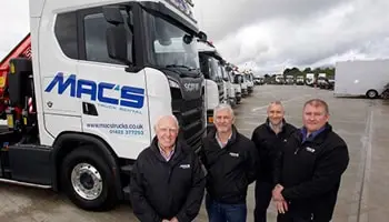 Macs Truck Rental About Us Photo of Team or Truck Workshop